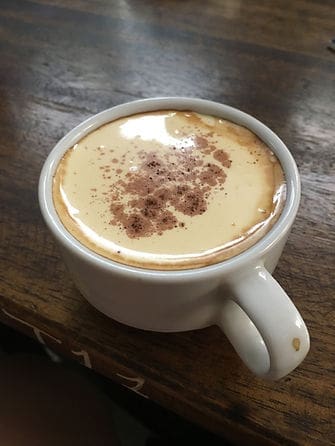 A cup of egg coffee from Hanoi. Vietnam