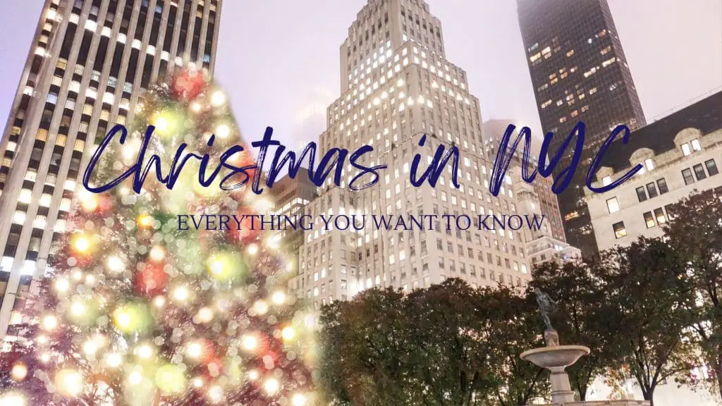 Christmas in New York City blog post