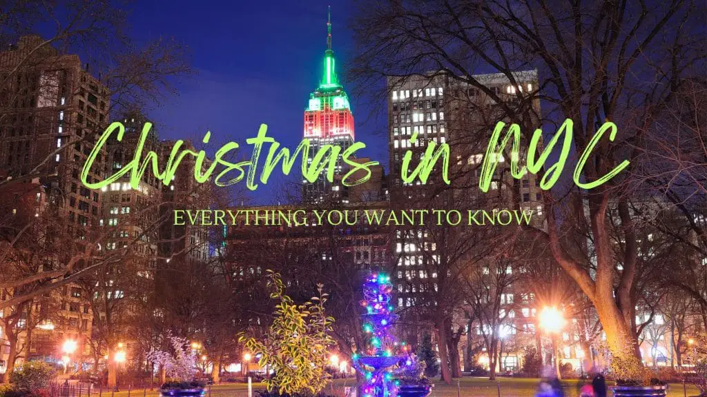 Christmas in New York City blog post