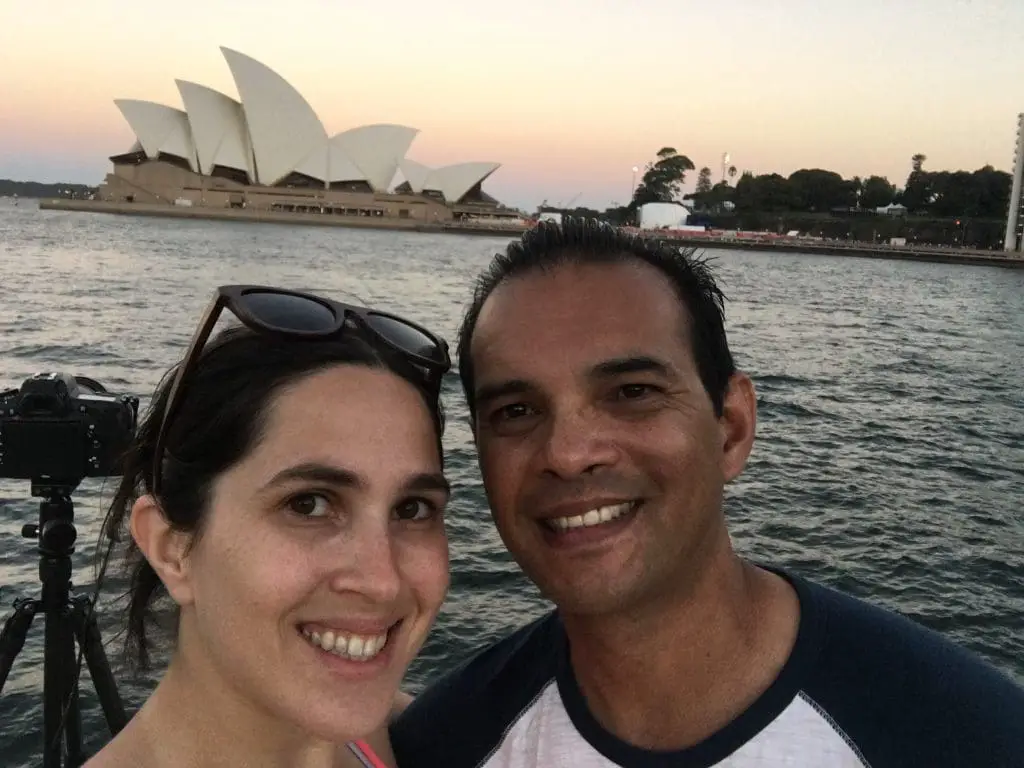 Angela and Rich by Sydney Opera House